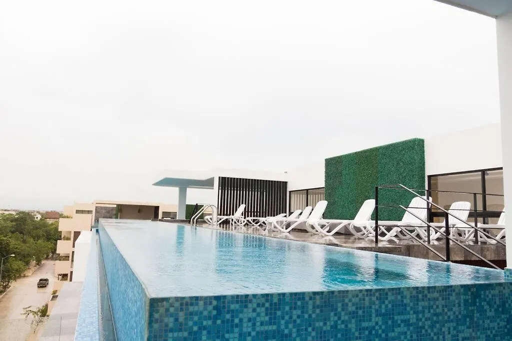 아파트 Apartamento 1 Dorm Amplia Terraza Aldea Zama 툴룸 멕시코